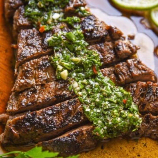 Flat Iron Steak.