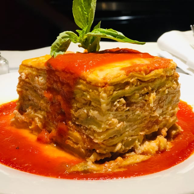 Eggplant Parmigiana.