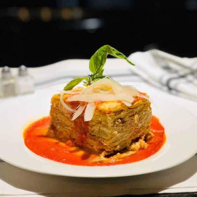 Eggplant Parmigiana.