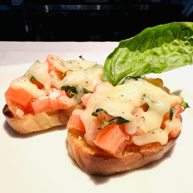 Bruschetta and Cheese.
