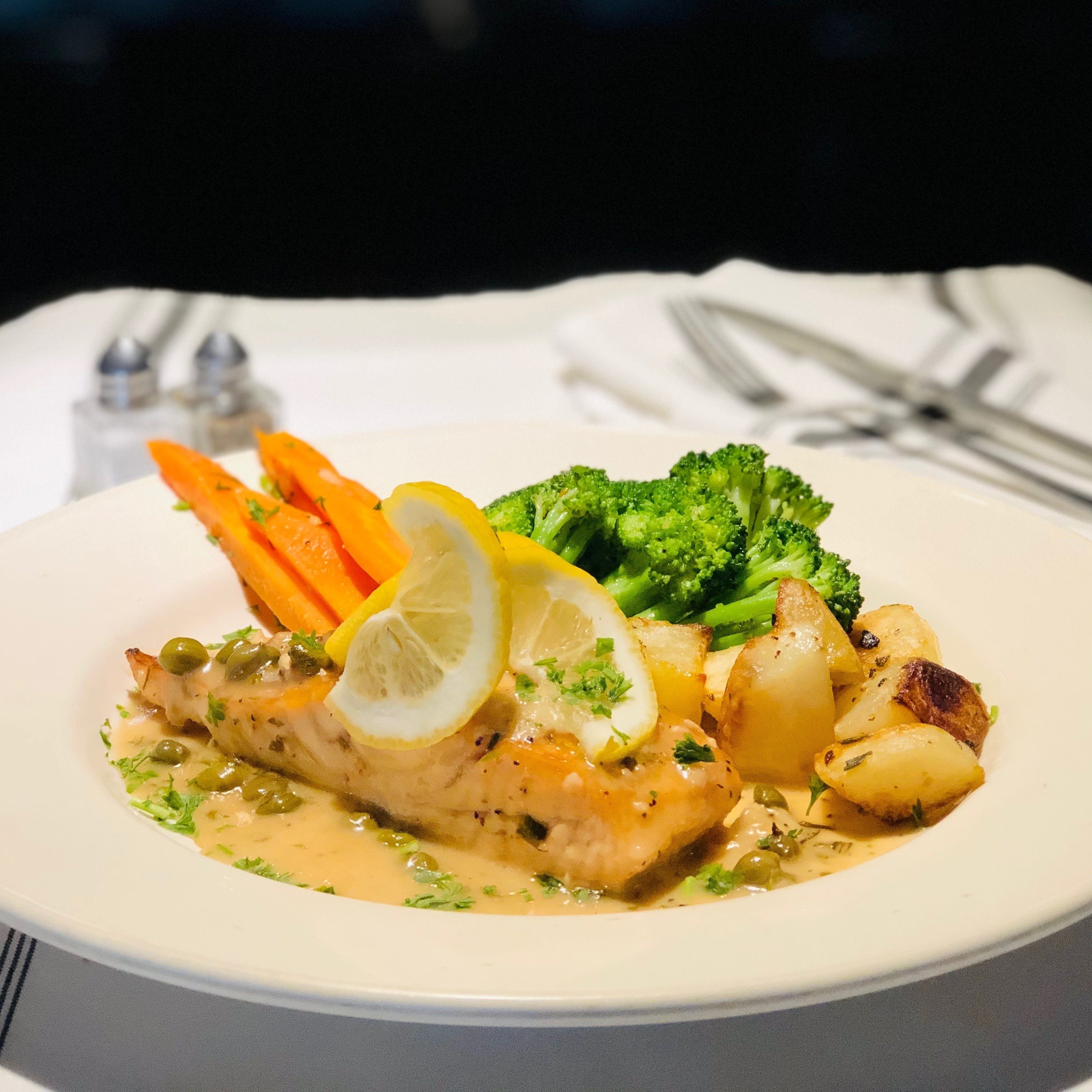 Salmon Lemon & Caper.