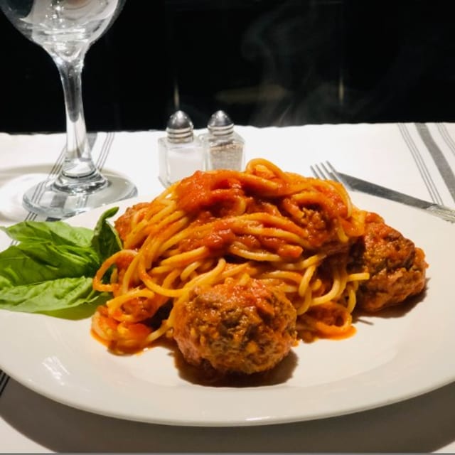 Rigatoni Meatballs.