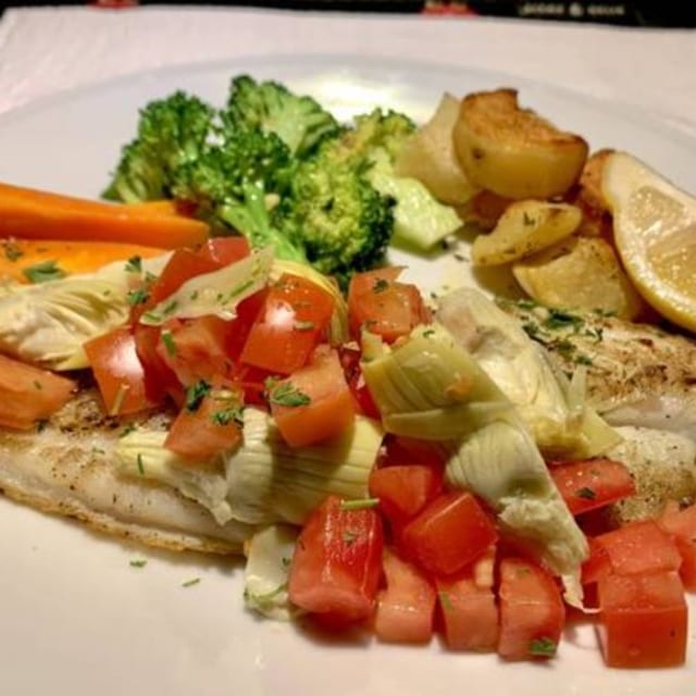 Sole Checca & Artichokes.