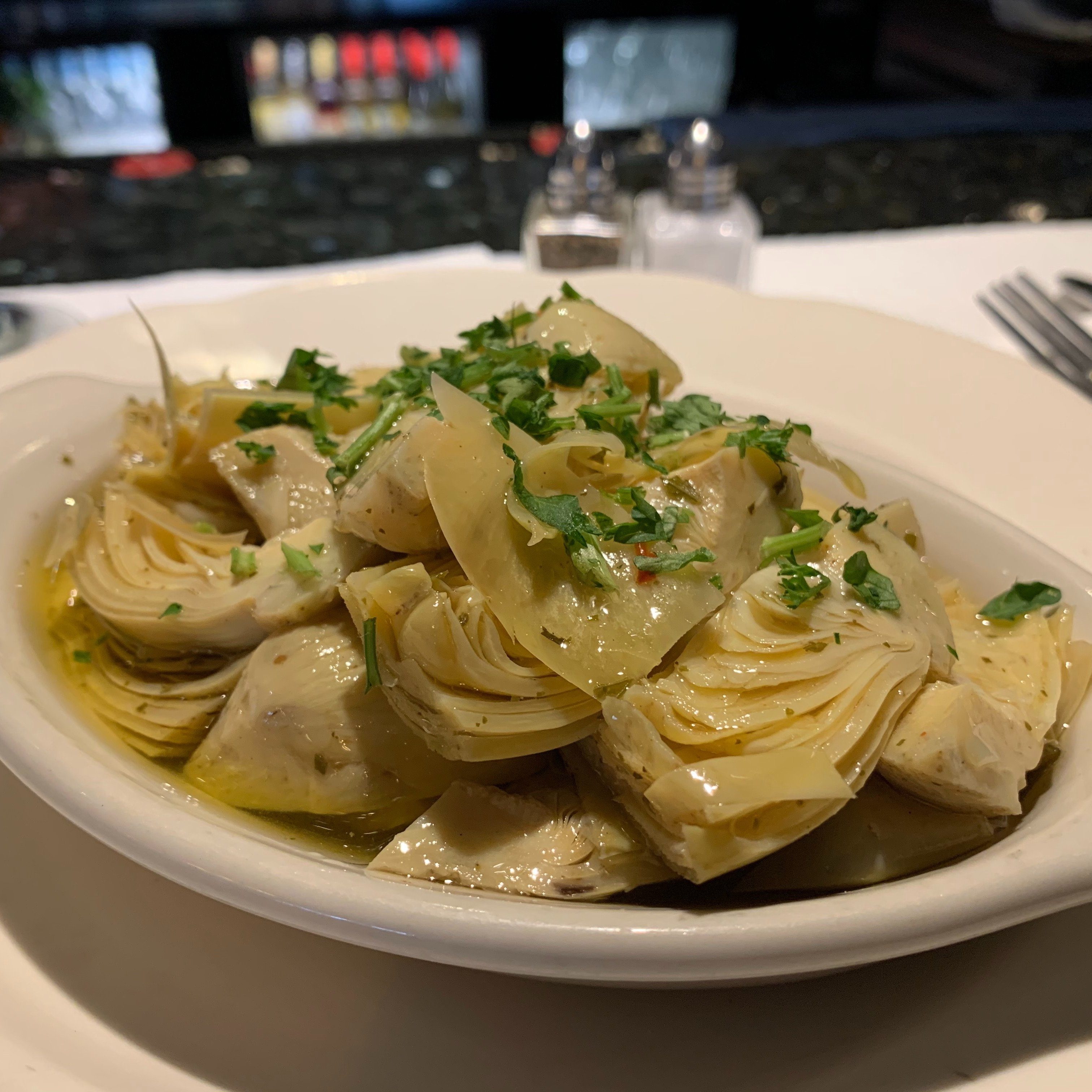Marinated Artichoke Hearts.