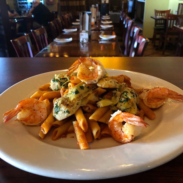 Penne Scampi.